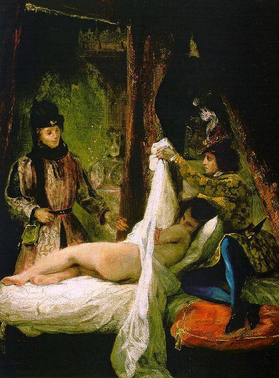 Eugene Delacroix Louis d'Orleans Showing his Mistress oil painting picture